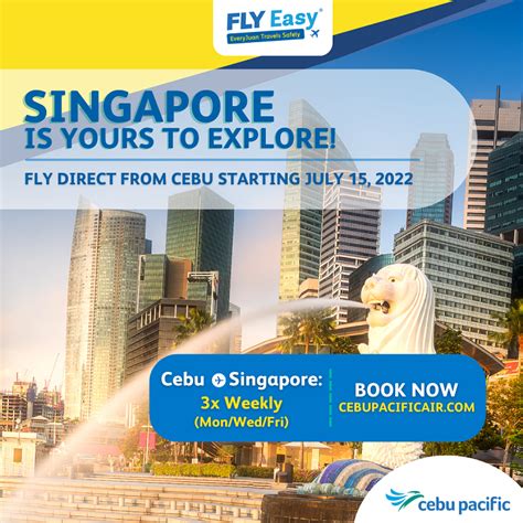 Cheap Flights from Cebu to Singapore from ₱2,823 .